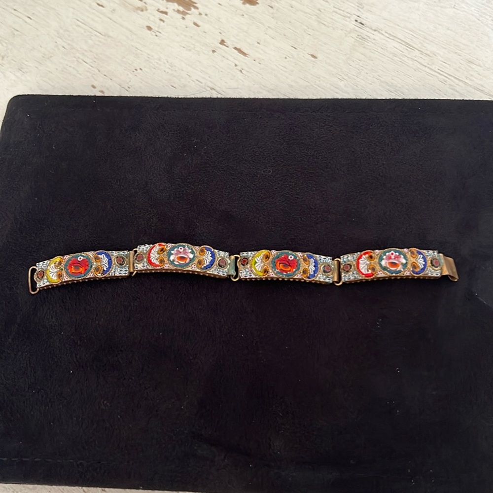 Antique micro mosaic bracelet